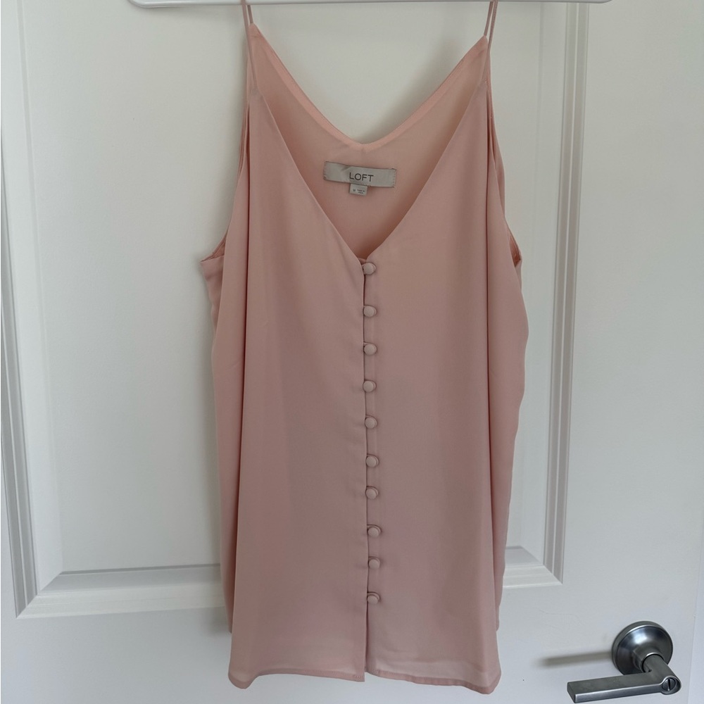 LOFT tank button blouse